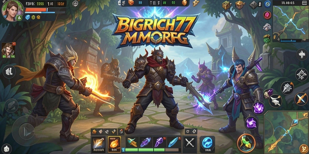 Tampilan gameplay seru dan interaktif di dunia BIGRICH77.