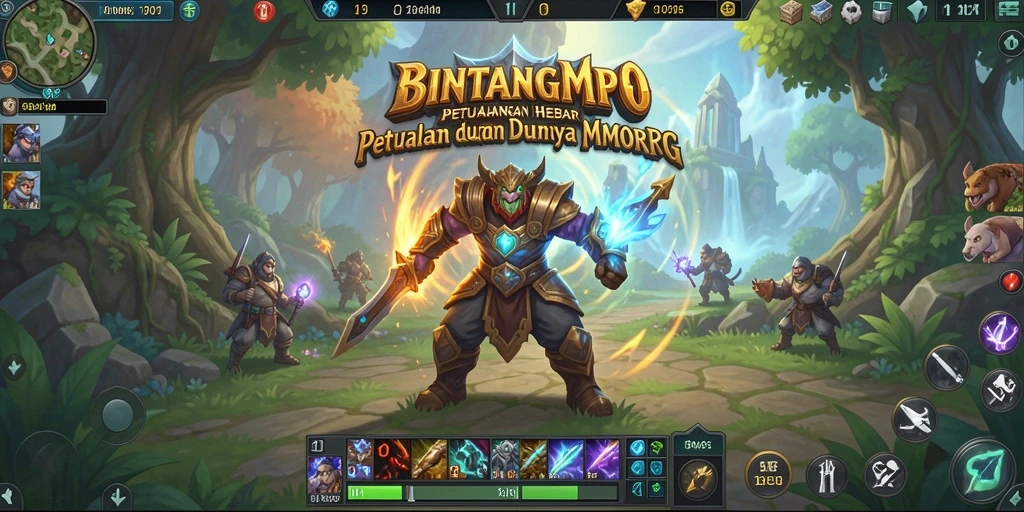 Tampilan gameplay menarik dalam dunia fantastis BINTANGMPO.