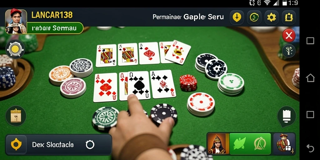 Tampilan gameplay Gaple yang menarik di LANCAR138.