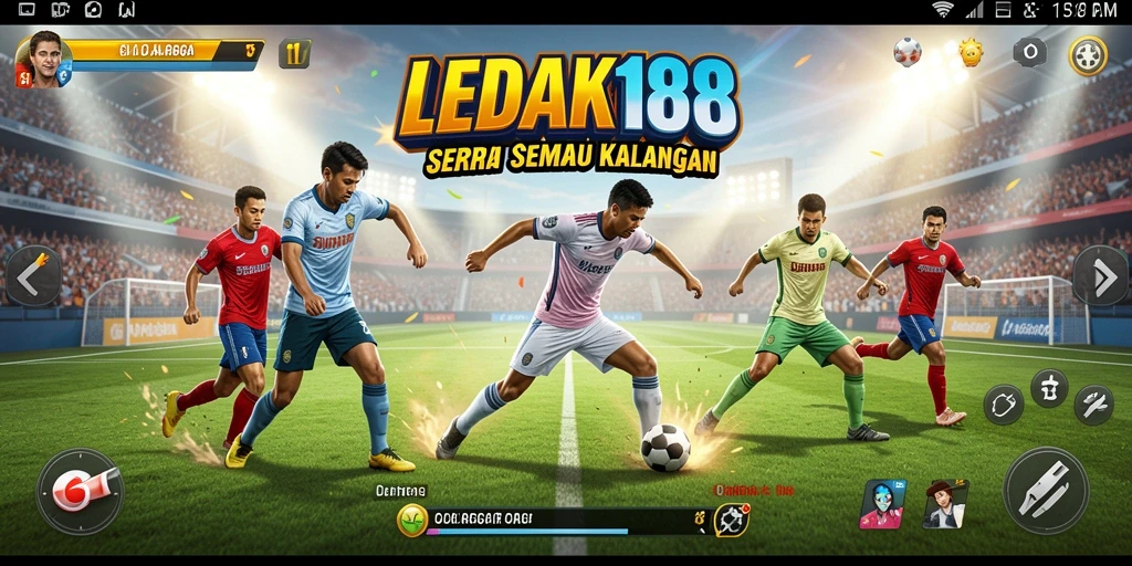 Tampilan gameplay seru di LEDAK188 yang menampilkan berbagai olahraga.
