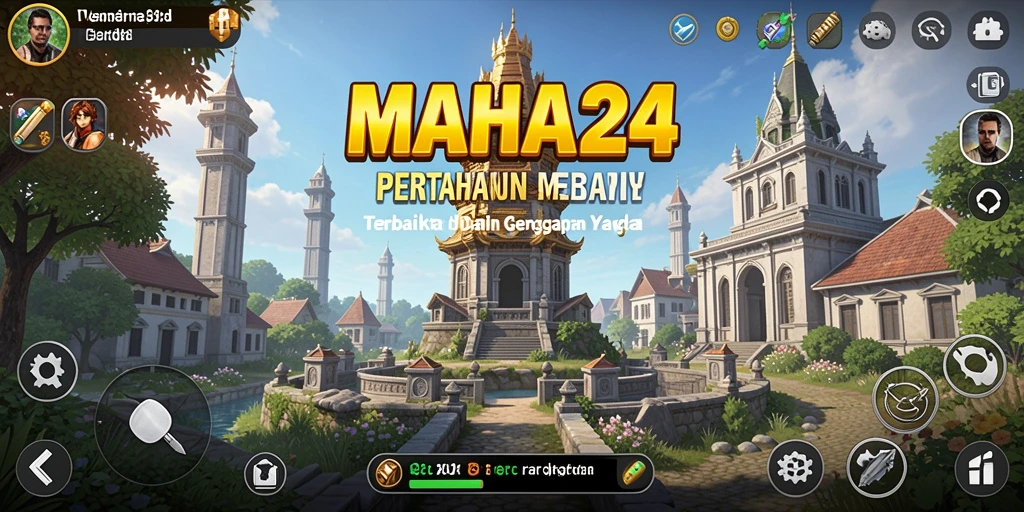 Screenshot menunjukkan aksi seru dalam Tower Defense MAHA24.