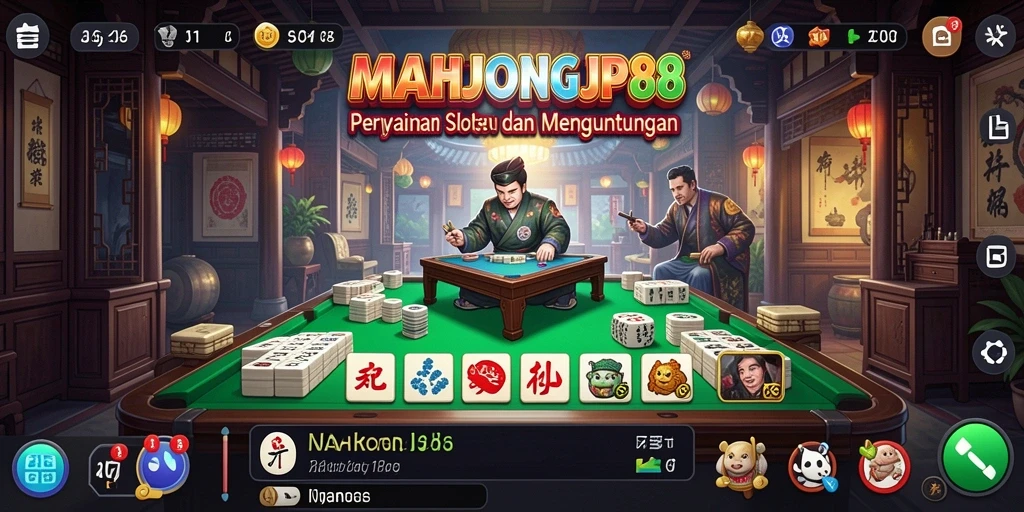 Screenshot gameplay MAHJONGJP88 dengan berbagai slot menarik.
