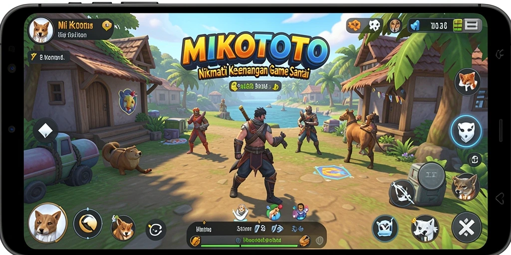 Tampilan gameplay MIKOTOTO yang cerah dan menghibur.