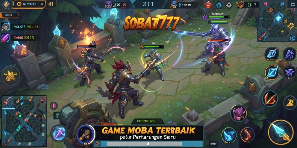 Tampilan gameplay seru dalam <strong>SOBAT777</strong> saat bertarung di arena.