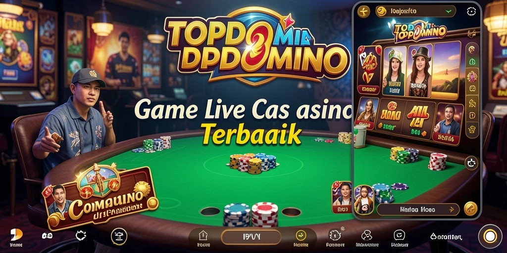 Tangkapan layar dari gameplay Live Casino yang mengasyikkan di TOPDOMINO.