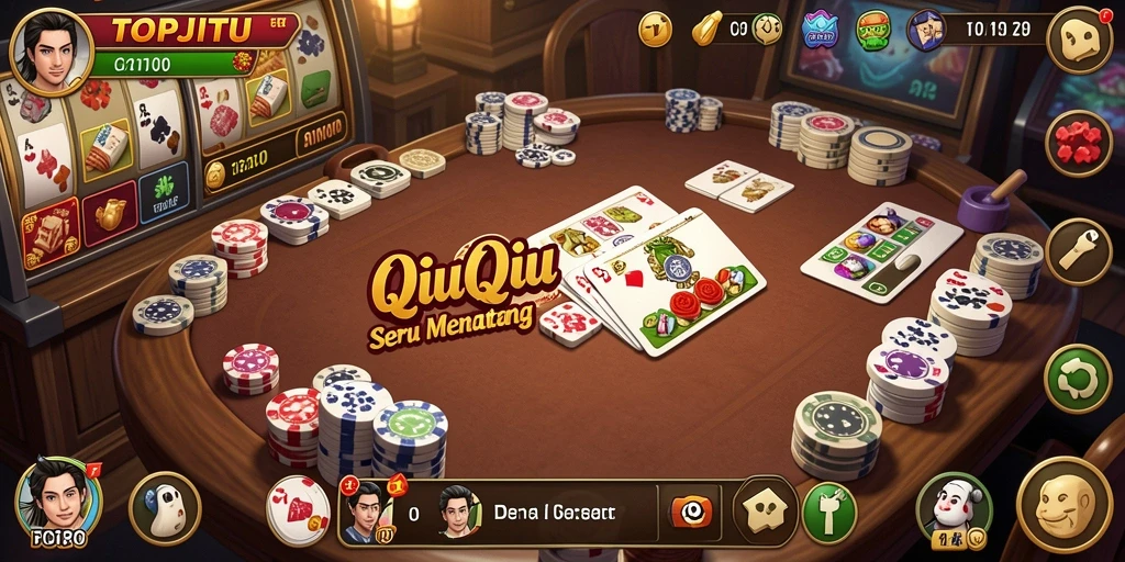 Tampilan gameplay QiuQiu yang menarik dan kompetitif.